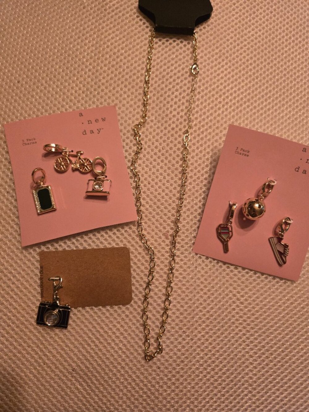 Create your own necklace, 7 charms & chain included. Very  cute & unique
